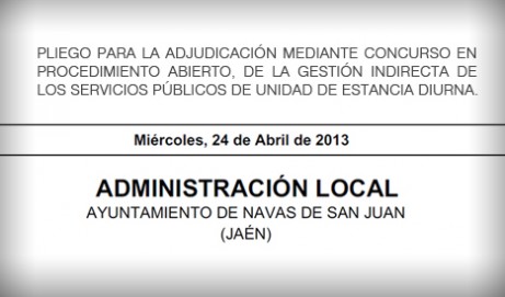 Pliegos de Clausulas Administrativas